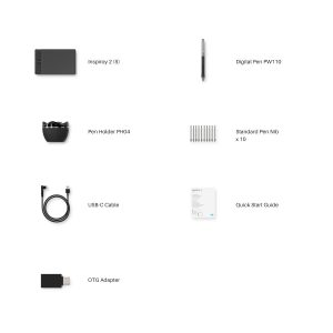 Графичен таблет HUION Inspiroy 2 S, 5080 LPI, Розов - Image 6