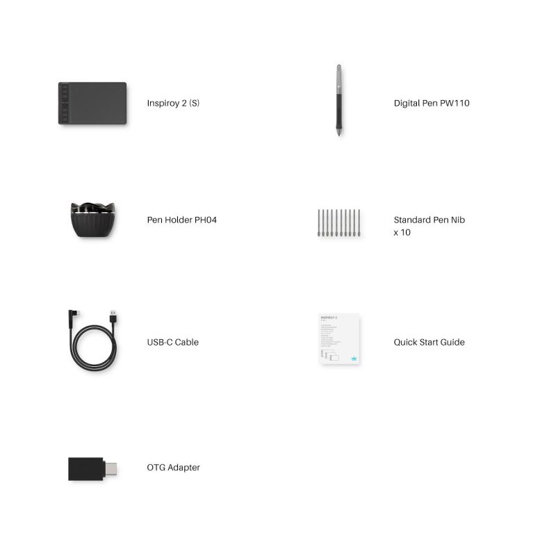 Графичен таблет HUION Inspiroy 2 S, 5080 LPI, Розов - Image 6