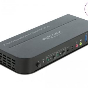 KVM превключвател, Delock 11482, 2-портов, USB, DisplayPort, Audio - Image 2
