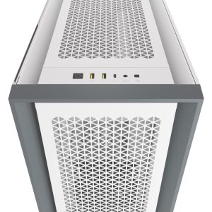 Кутия Corsair 5000D Airflow Mid Tower, Tempered Glass, Бяла - Image 5