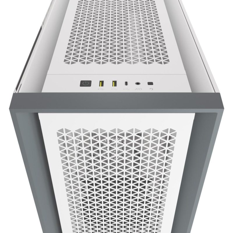 Кутия Corsair 5000D Airflow Mid Tower, Tempered Glass, Бяла - Image 5