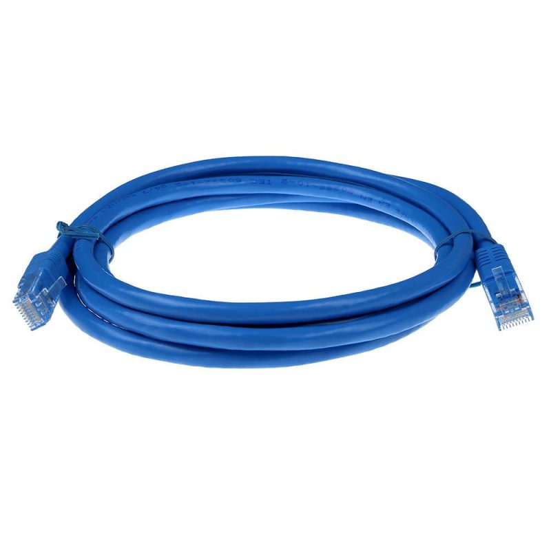 Мрежов пач кабел ACT U/UTP, CAT 6, RJ-45 - RJ-45, 5.0 m, Медни проводници, Син, Булк опаковка - Image 2