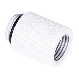 Удължител Alphacool Eiszapfen, 20 mm, G1/4 вънжна към G1/4 вътрешна резба, Бял - Image 2
