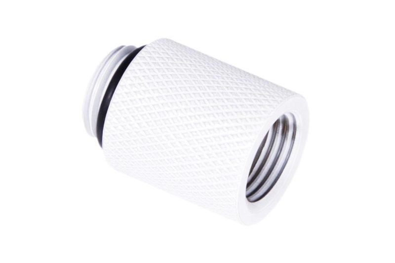 Удължител Alphacool Eiszapfen, 20 mm, G1/4 вънжна към G1/4 вътрешна резба, Бял - Image 2