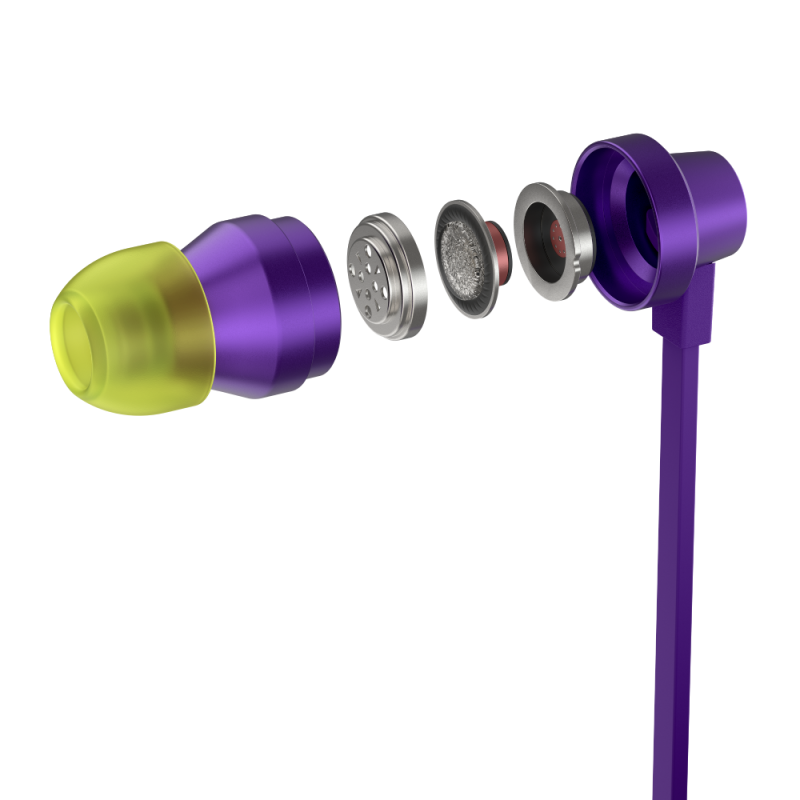 Геймърски слушалки с микрофон Logitech G333 In-ear 3.5 mm + USB-C adapter, тапи жични, лилави - Image 6
