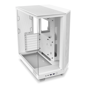 Кутия NZXT H6 Flow RGB Matte White - Middle Tower - Image 6