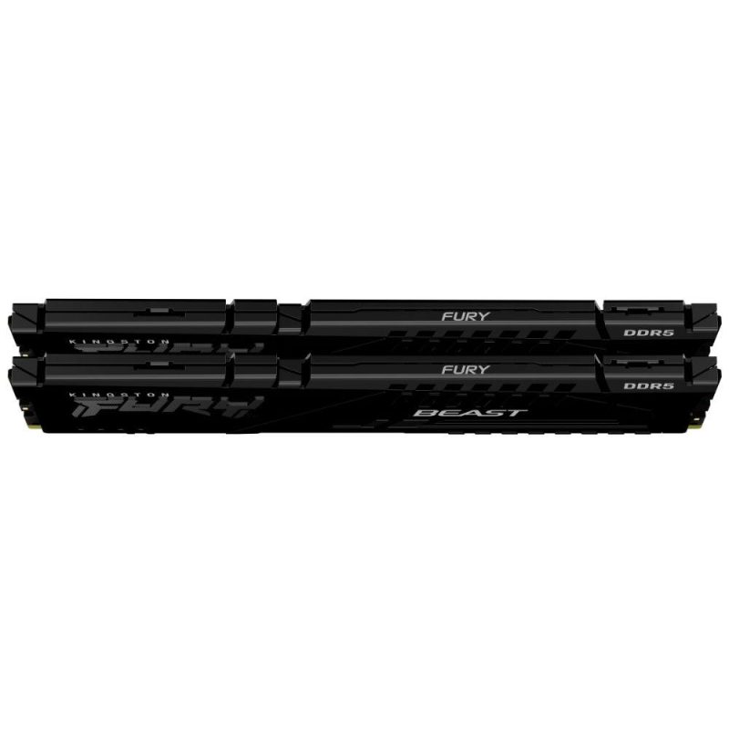 Памет Kingston FURY Beast Black 64GB(2x32GB) DDR5 5200MHz KF552C40BBK2-64 - Image 2