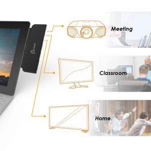 Докинг станция j5create JDD320B, за MS Surface Pro 4/5/6, USB-A Mini DP, Черна - Image 3