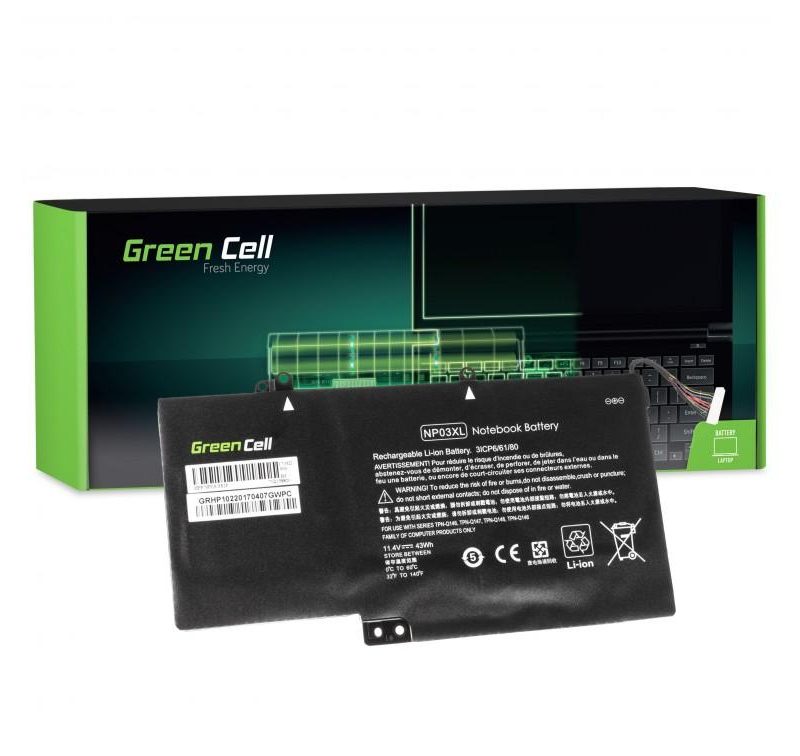 Батерия за лаптоп GREEN CELL, HP Pavilion x360 13-A 13-B, 11.4V, 3400mAh