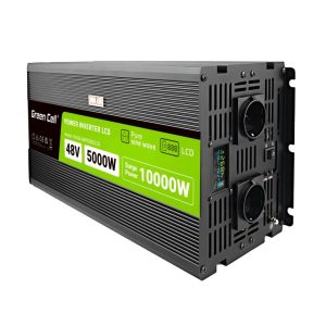 Инвертор GREEN CELL, 48/220V,  DC/AC, 5000W/10000W,INVGCP5000LCD  LCD чиста синусоида