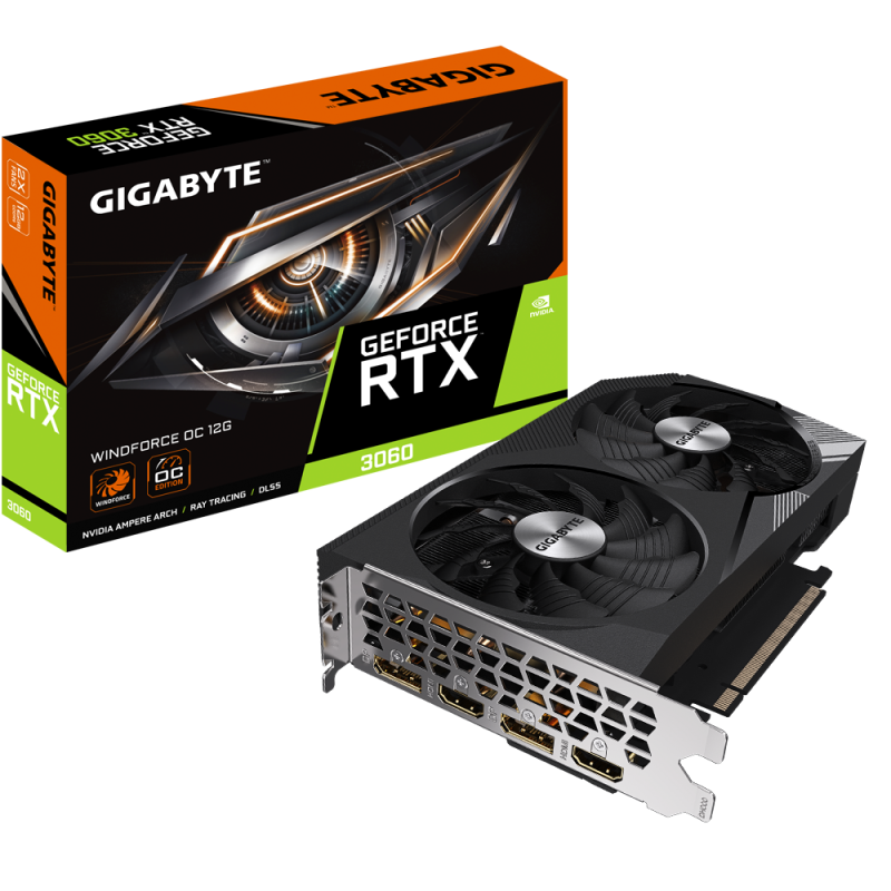 Видео карта GIGABYTE RTX 3060 WINDFORCE OC 12GB GDDR6 - Image 8