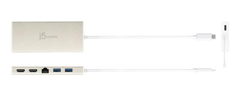 Докинг станция j5 create JCD381, USB-C, 2x HDMI, USB 3.1, PD 2.0, LAN - Image 2