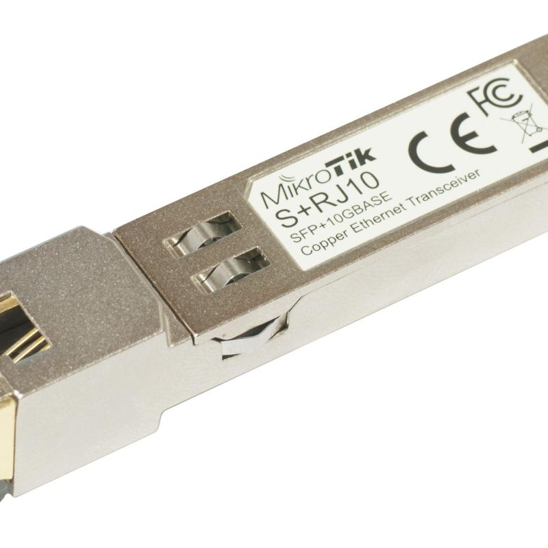 Мрежов трансивърен модул Mikrotik S+RJ10, 10Gbps SFP+