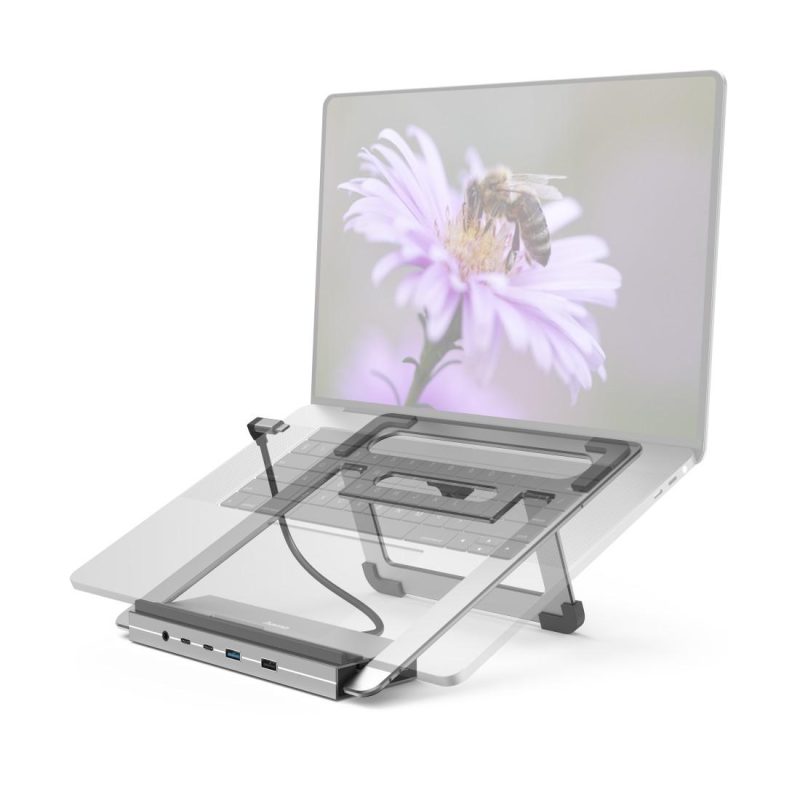 Докинг станция Hama "Connect2Office Stand" USB-C, Стойка за лаптоп, 12 порта - Image 11