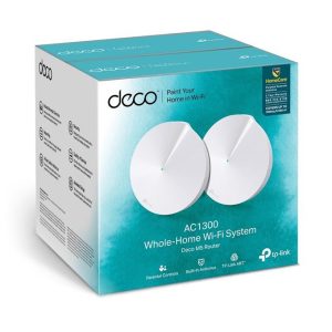 Безжичен рутер TP-Link Deco M5, AC1300, 2.4/5 GHz, 400 -  867 Mbps, Gigabit, (2-pack) - Image 4