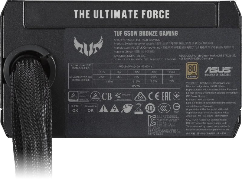 Захранващ блок ASUS TUF Gaming 650W, 80+ Bronze - Image 6