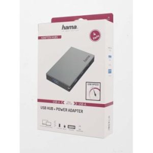 USB 4-портов хъб със захранване,  USB 3.0, 5Gbps за лаптопи - Image 3