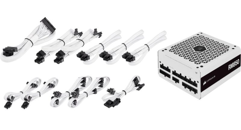 Захранващ блок Corsair RM850 White, 80+ GOLD 850W, Fully Modular - Image 5