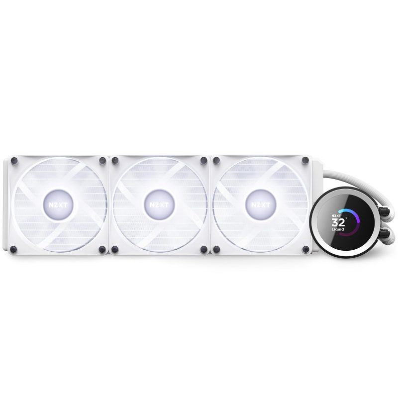 Охладител за процесор NZXT Kraken 360 RGB White, LCD Display - Image 12
