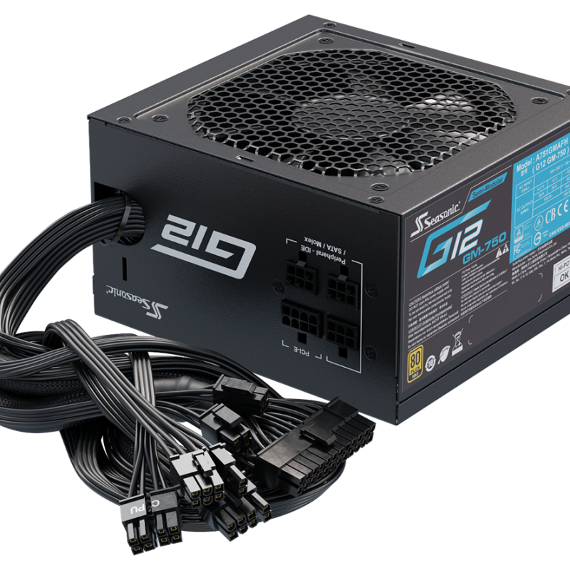 Захранващ блок Seasonic G12 GM-750, 750W, 80+ GOLD