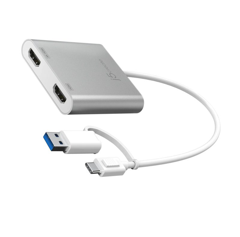 Адаптер j5create JCA365, За 2 монитора, USB-C - 2 x HDMI - Image 2