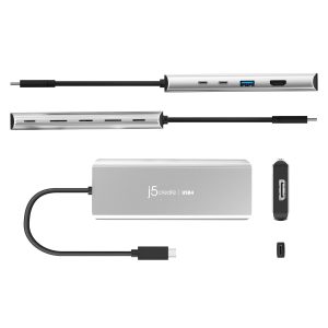 5-портов хъб j5create JCD401 USB4 Dual 4K Multi-port USB-C, 4K HDMI - Image 3