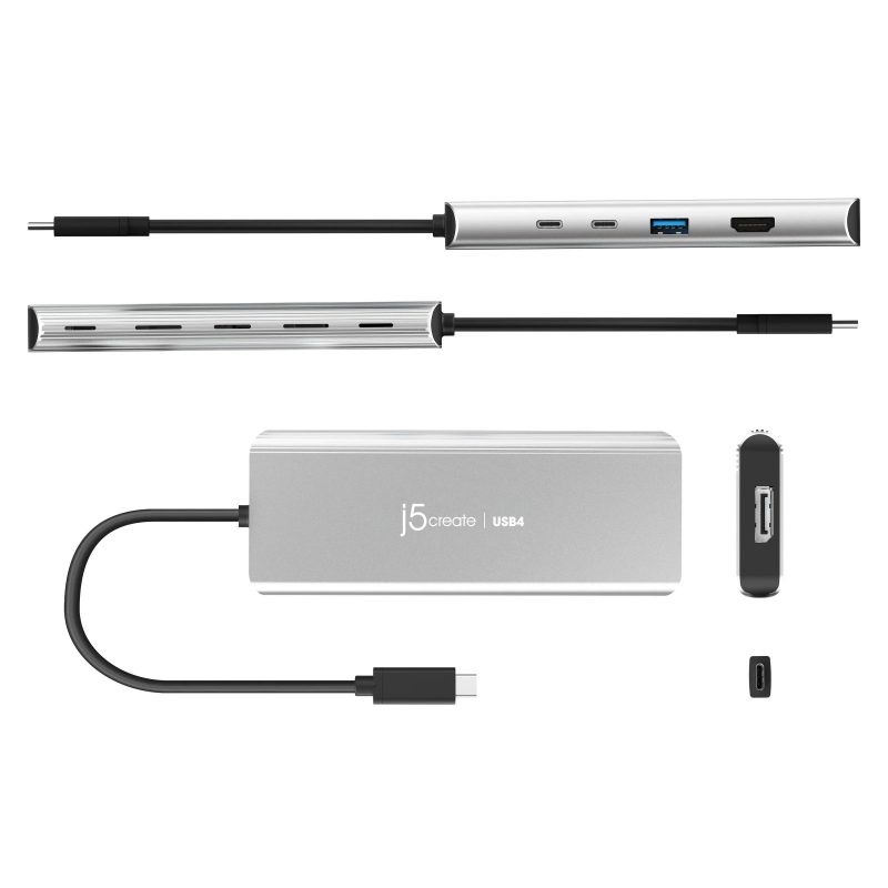 5-портов хъб j5create JCD401 USB4 Dual 4K Multi-port USB-C, 4K HDMI - Image 3