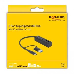 USB Хъб, 3 порта, DELOCK-63859 - Image 2