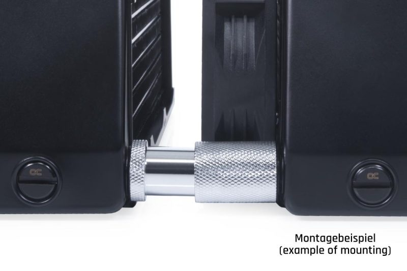 D-Plug Alphacool ES, 20mm, G1/4 AG auf G1/4 AG, Сребрист - Image 4