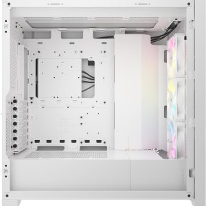 Кутия Corsair iCUE 5000D RGB Airflow Mid Tower, Tempered Glass, Бяла - Image 6