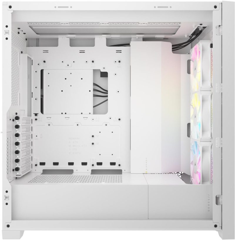 Кутия Corsair iCUE 5000D RGB Airflow Mid Tower, Tempered Glass, Бяла - Image 6