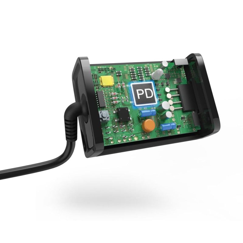 Захранване за лаптоп HAMA универсално  220V, 5-20V/65W, USB-C, Power Delivery - Image 2