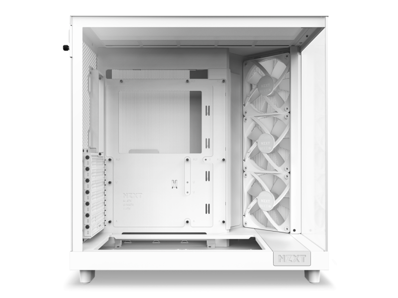 Кутия NZXT H6 Flow RGB Matte White - Middle Tower - Image 14