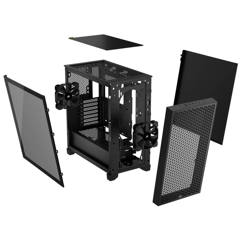 Кутия Corsair 3000D Airflow Mid Tower, Tempered Glass, Черна - Image 7