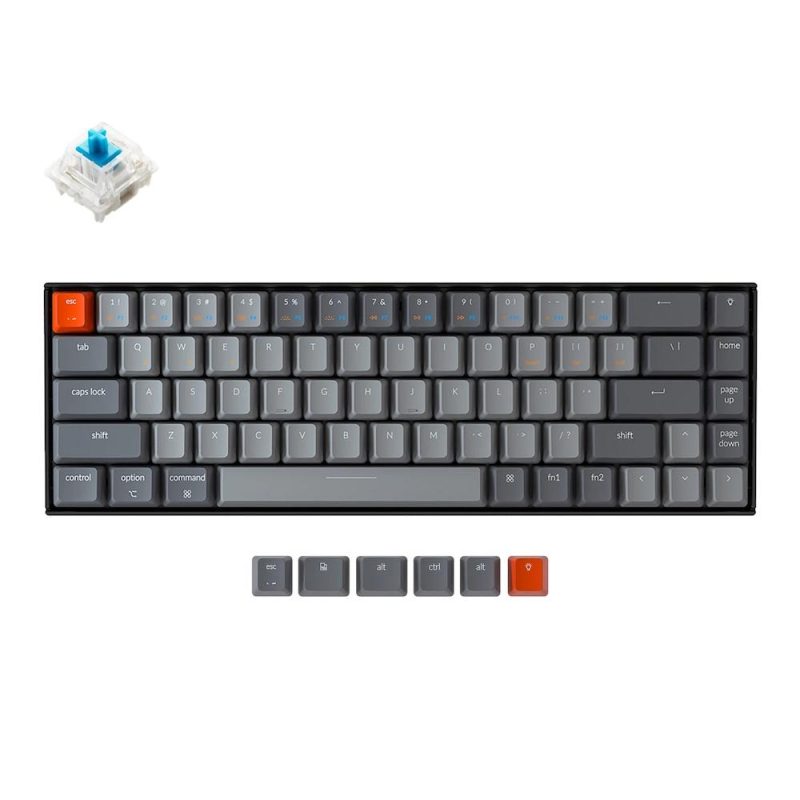 Геймърска Механична клавиатура Keychron K6 Hot-Swappable 65% Gateron Blue Switch RGB LED ABS - Image 2