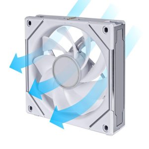 Вентилатор Lian-Li UNI SL-INF Reverse Blade, 120 мм, ARGB PWM, Бял - Image 4