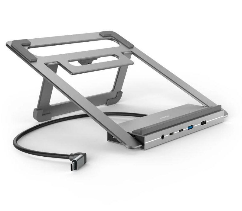 Докинг станция Hama "Connect2Office Stand" USB-C, Стойка за лаптоп, 12 порта
