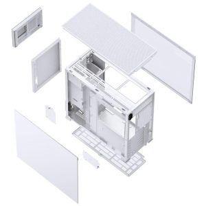 Кутия Jonsbo D41 Screen TG, mATX, Бял - Image 7
