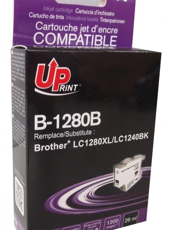 Мастилница UPRINT LC1280XL/1240/1220, BROTHER, Черен