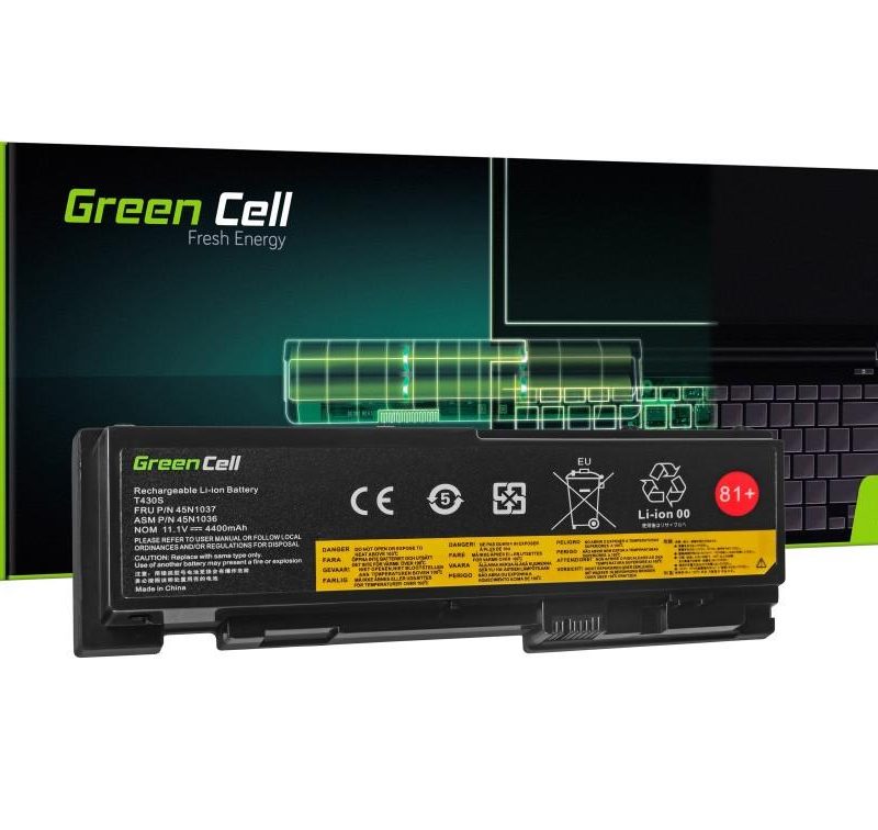 Батерия  за лаптоп GREEN CELL Lenovo ThinkPad T430S T430SI 42T4844, 11.1V, 4400mAh