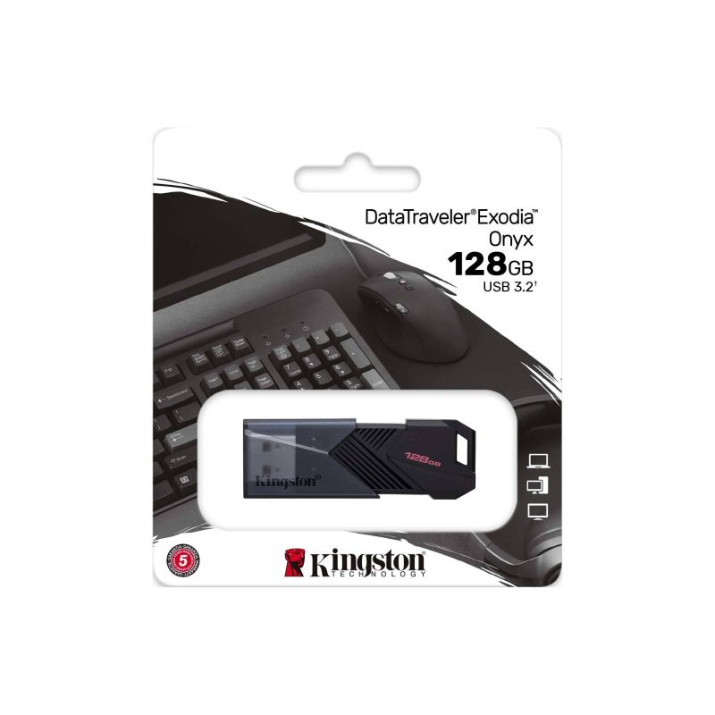 USB памет KINGSTON DataTraveler Exodia Onyx, 128GB,USB 3.2 Gen 1, Черна - Image 3