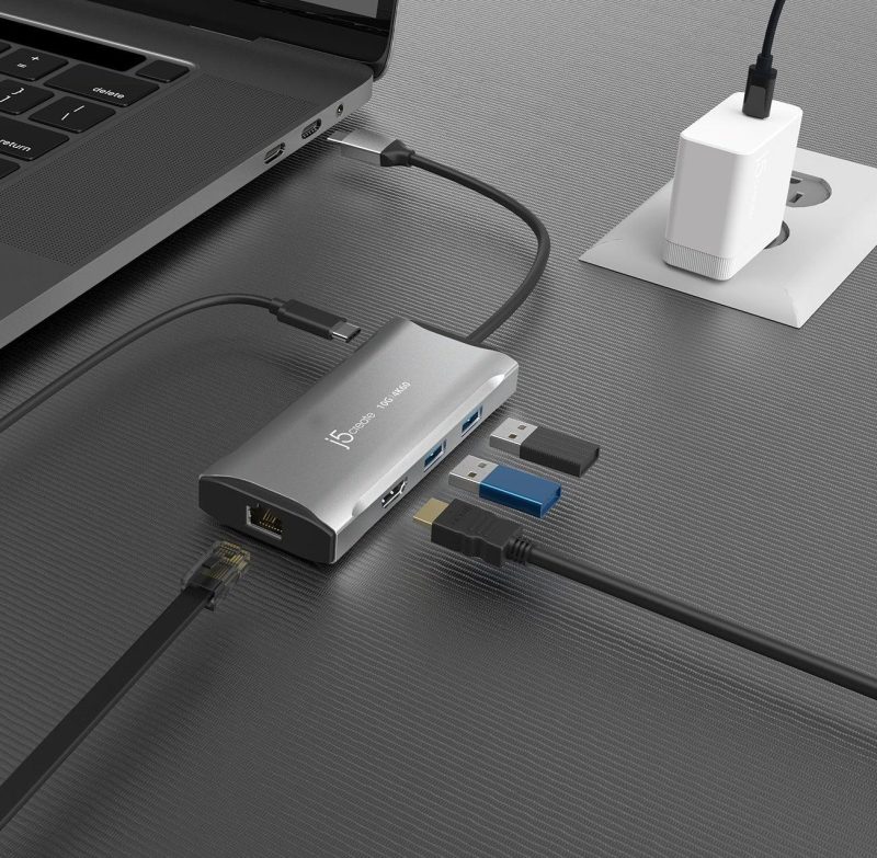 Докинг станция j5create JCD392 100W, USB-C, 10Gbps, 4K60 - Image 7