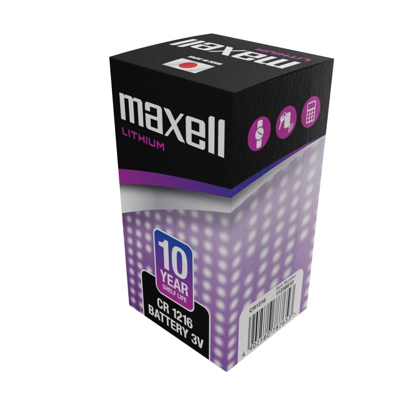 Бутонна батерия литиева MAXELL CR1216 3 V - Image 6