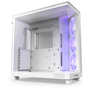 Кутия NZXT H6 Flow RGB Matte White - Middle Tower - Image 2