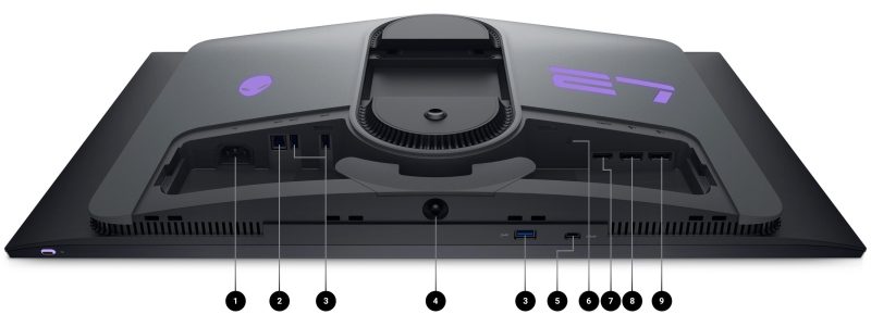 Монитор Dell Alienware AW2725DF, QD-OLED 27" IPS, 360Hz, 0.03 ms (gray-to-gray) - Image 7