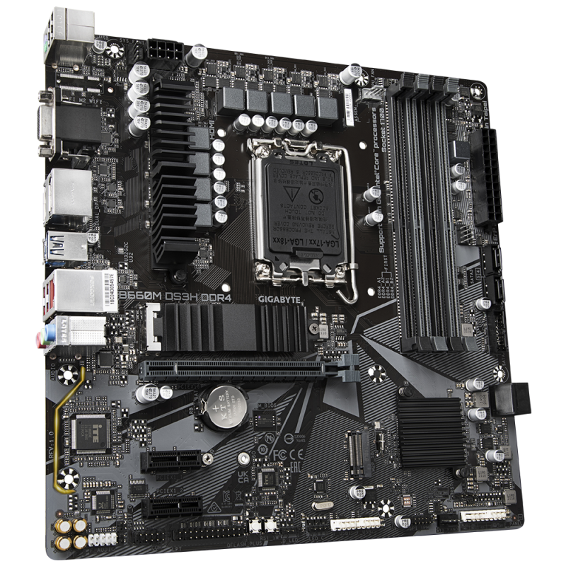 Дънна платка GIGABYTE B660M DS3H, socket 1700, mATX - Image 2