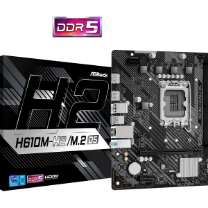 Дънна платка ASRock H610M-H2/M.2, DDR5, mATX - Image 5