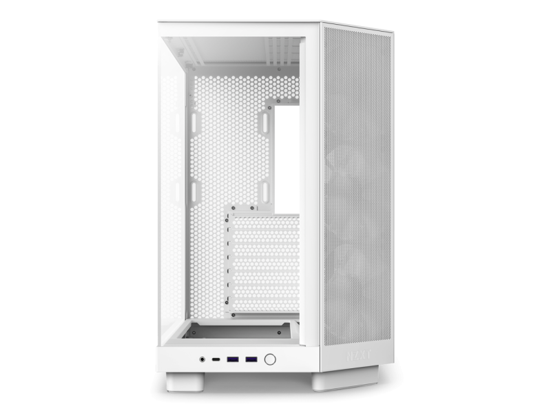 Кутия NZXT H6 Flow RGB Matte White - Middle Tower - Image 7