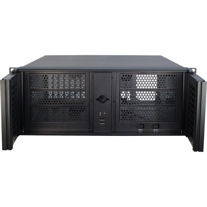 Кутия InterTech 4U-4098-S, 4U, 19", Чернa - Image 2