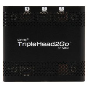Външен мулти-дисплей адаптер Matrox T2G-DP-MIF за едновременна работа на 3 мониторa с DP вход